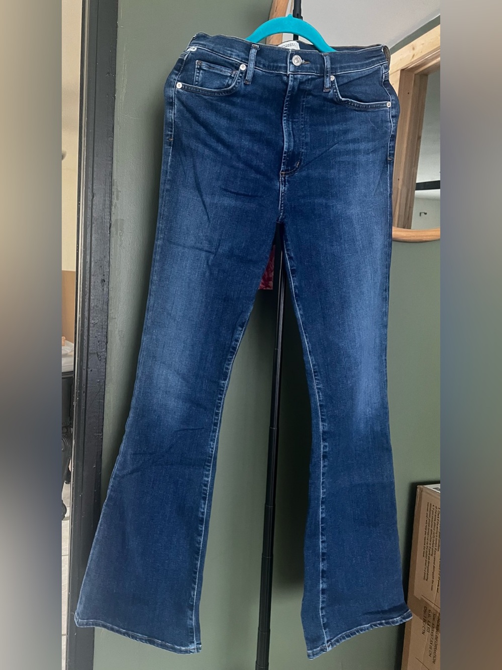 Citizens Of Humanity Deep Blue Flare Jeans